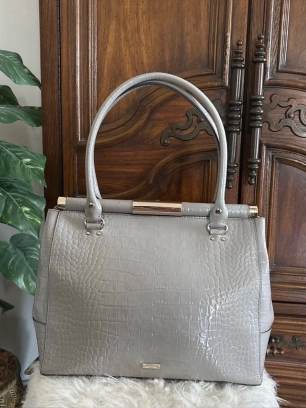 Kate Spade Constance Knightsbridge crocodile tote bag